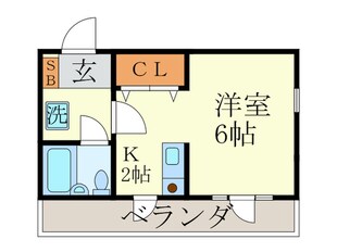 リバティー西陣の物件間取画像